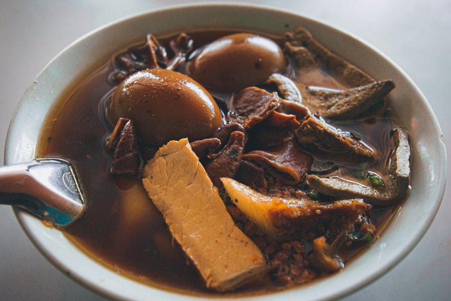 Taiwanese beef shank soup