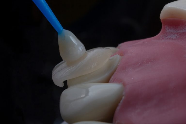 Photo dental flossing